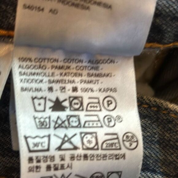 Levi’s Mens 501 Straight Jeans Button Fly size W34 x L29 - Picture 7 of 10